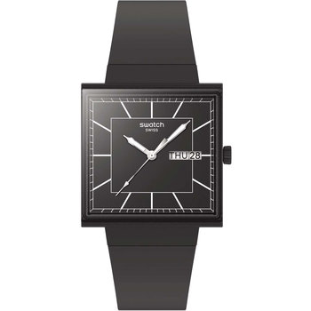 SWATCH Essentials What If Black Again Black Biosourced Strap