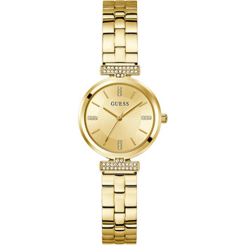 GUESS Array Crystals Gold Stainless Steel Bracelet