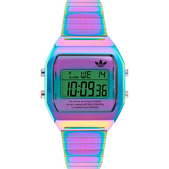 ADIDAS ORIGINALS Digital Two Chronograph Multicolor Stainless Steel Bracelet