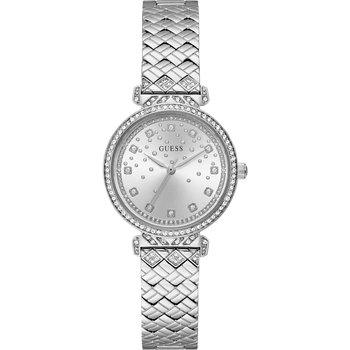 GUESS Enchantment Crystals Silver Stainless Steel Bracelet