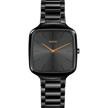 RADO True Square Thinline Black Ceramic Bracelet (R27054162)