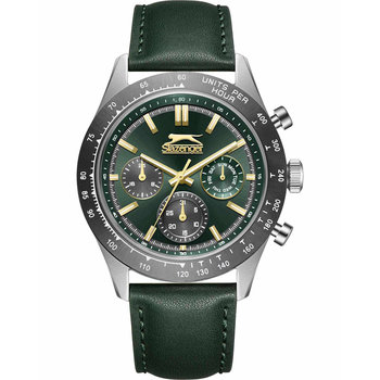 SLAZENGER Green Leather Strap