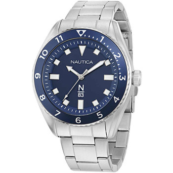 NAUTICA N83 Finn World Silver Stainless Steel Bracelet