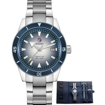 RADO Captain Cook Automatic Silver Stainless Steel Bracelet (R32154208)