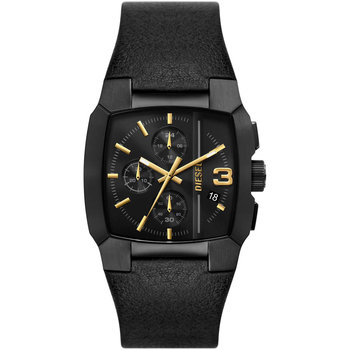 DIESEL Cliffhanger Chronograph Black Leather Strap