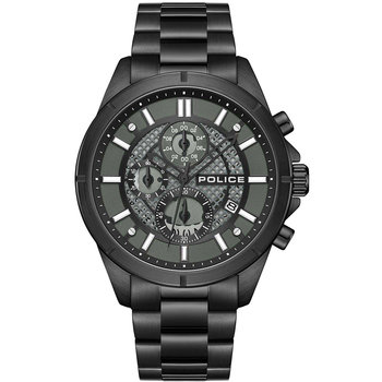 POLICE Burbank Chronograph Black Stainless Steel Bracelet