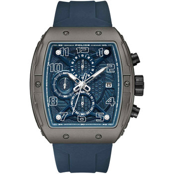 POLICE Coswig Chronograph Blue Silicone Strap