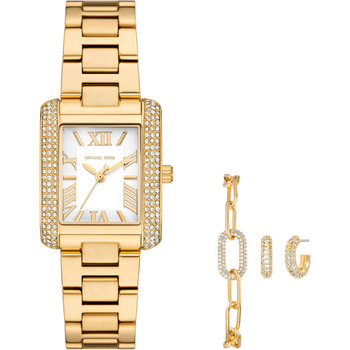 MICHAEL KORS Emery Crystals Gold Stainless Steel Bracelet Gift Set