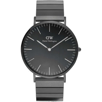 DANIEL WELLINGTON Classic Piano Black Stainless Steel Bracelet 40 mm