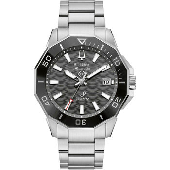 BULOVA Marine Star Silver Stainless Steel Bracelet