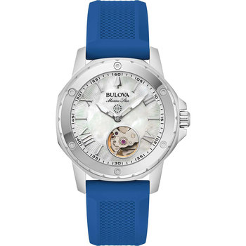 BULOVA Marine Star Automatic Blue Rubber Strap