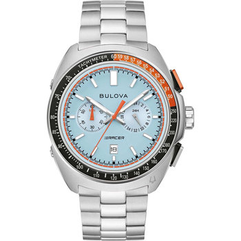 BULOVA Racer Automatic Chronograph Silver Stainless Steel Bracelet