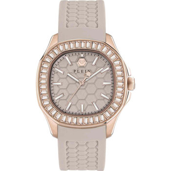 PHILIPP PLEIN Spectre Crystals Beige Silicone Strap