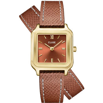 CLUSE Gracieuse Petite Double Brown Leather Strap