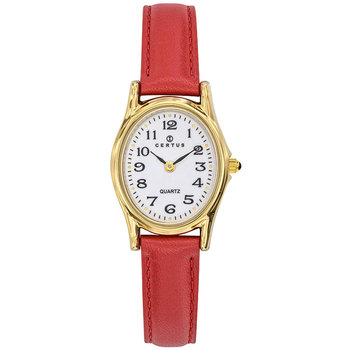 CERTUS Red Leather Strap