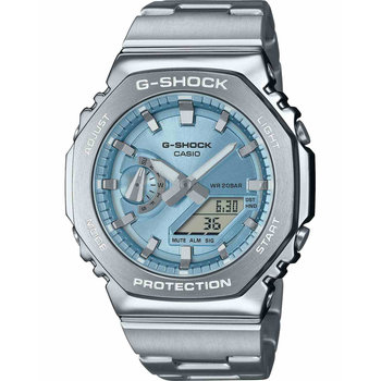 G-SHOCK G-Steel Dual Time Chronograph Silver Stainless Steel Bracelet