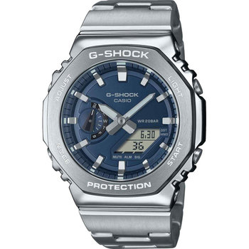 G-SHOCK G-Steel Dual Time Chronograph Silver Stainless Steel Bracelet