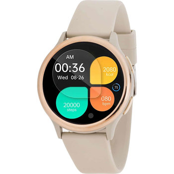 3GUYS Smartwatch Beige Silicone Strap