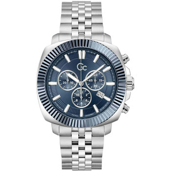 GUESS Collection Flair Coussin Chronograph Silver Stainless Steel Bracelet