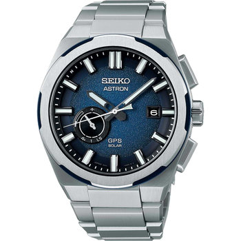 SEIKO Astron 'Earth' 3X GPS Solar Silver Titanium Bracelet