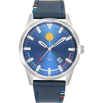 PATROUILLE DE FRANCE Airshow Blue Leather Strap