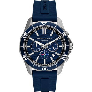 ARMANI EXCHANGE Spencer Chronograph Blue Silicone Strap