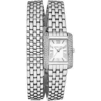 MICHAEL KORS Emery Crystals Silver Stainless Steel Bracelet