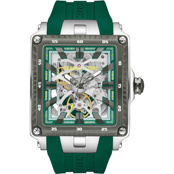 CERRUTI Odissea Automatic Green Silicone Strap