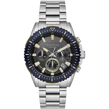 QUANTUM Powertech Chronograph Silver Metallic Bracelet