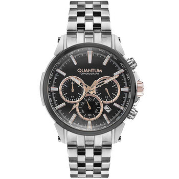 QUANTUM Powertech Chronograph Silver Metallic Bracelet