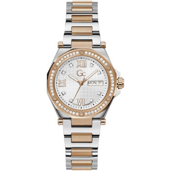 GUESS Collection Legacy Crystals Two Tone Stainless Steel Bracelet