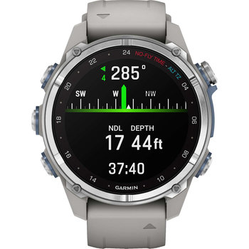 GARMIN Descent Mk3 Stainless Steel with Fog Grey Silicone Band