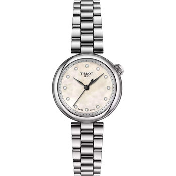 TISSOT T-Lady Desir Diamonds Silver Stainless Steel Bracelet