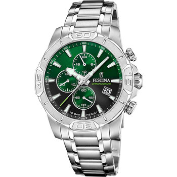 FESTINA Chronograph Silver Stainless Steel Bracelet