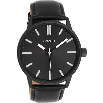 OOZOO Timepieces Black Leather Strap