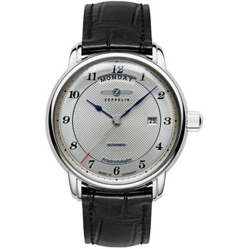 ZEPPELIN Friedrichshafen Automatic Black Leather Strap