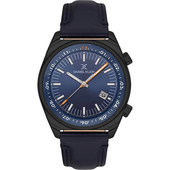 DANIEL KLEIN Blue Leather