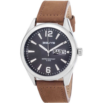 3GUYS Brown Leather Strap