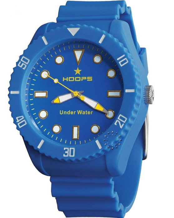 HOOPS Underwater Blue Rubber strap