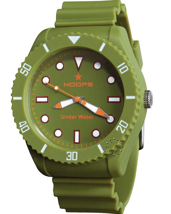 HOOPS Underwater Green Rubber strap