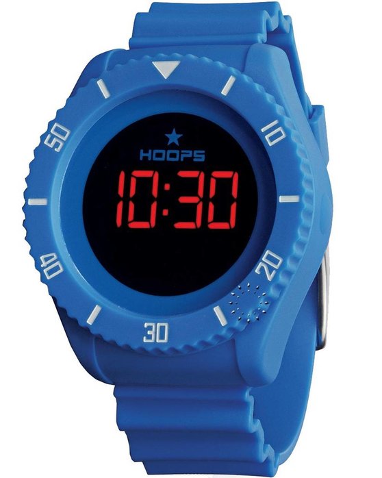 HOOPS Underwater Touch Digital Blue Rubber strap