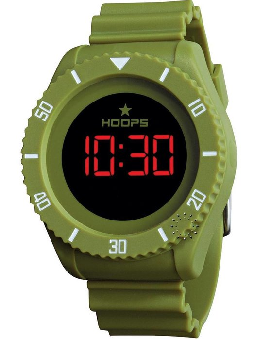 HOOPS Underwater Touch Digital Green Rubber strap