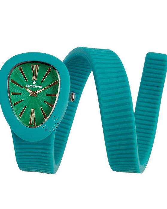 HOOPS Shape Green Rubber strap