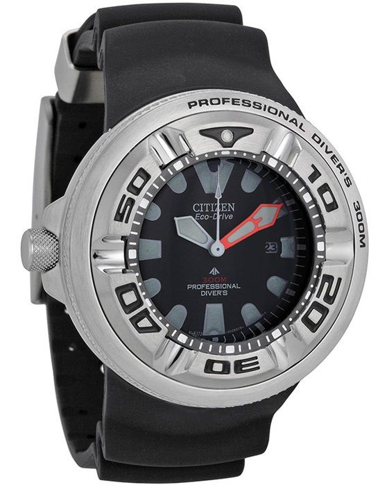 CITIZEN Eco-Drive Professional Diver 300M Black Rubber Strap