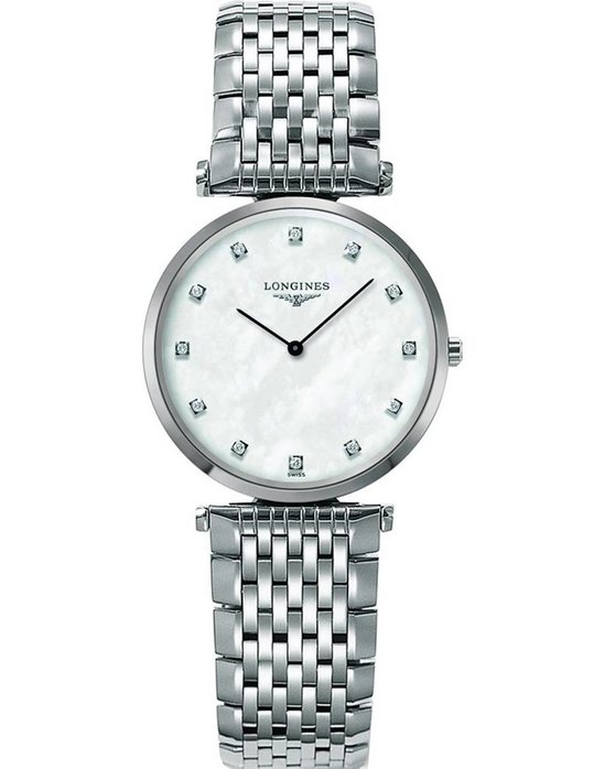 LONGINES La Grande Classique de Longines Diamonds Silver Stainless Steel Bracelet