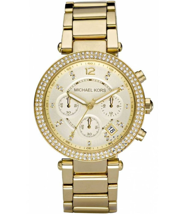 Michael KORS Ladies Chrono Gold Stainless Steel Bracelet