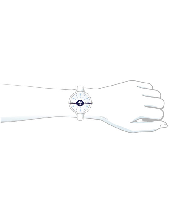 SWATCH Irony Speed Counter White Rubber Strap