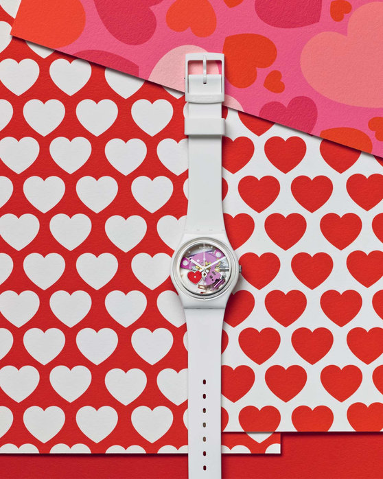 SWATCH Valentine's Special 2016 White Rubber Strap