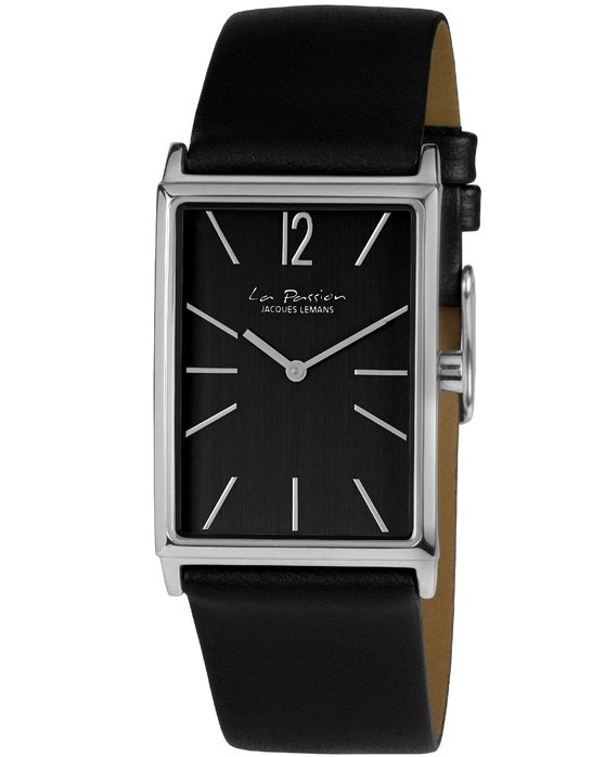 Jacques LEMANS La Passion Black Leather Strap