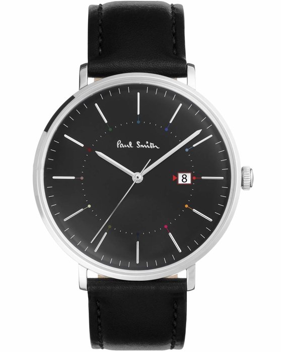 PAUL SMITH Track Brown Leather Strap